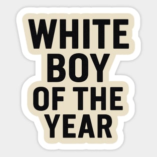 White Boy of the Year – Distressed Vintage Sticker